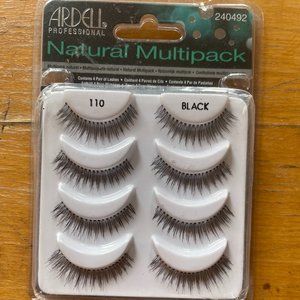 Ardell NATURAL MULTI PACK 110 BLACK (4 Pairs) False Eyelashes Fake Lashes